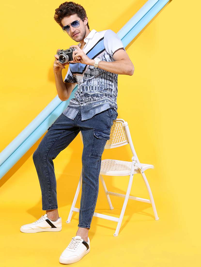 Men Blue Cotton Jean - 22462919 -  Standard Image - 5