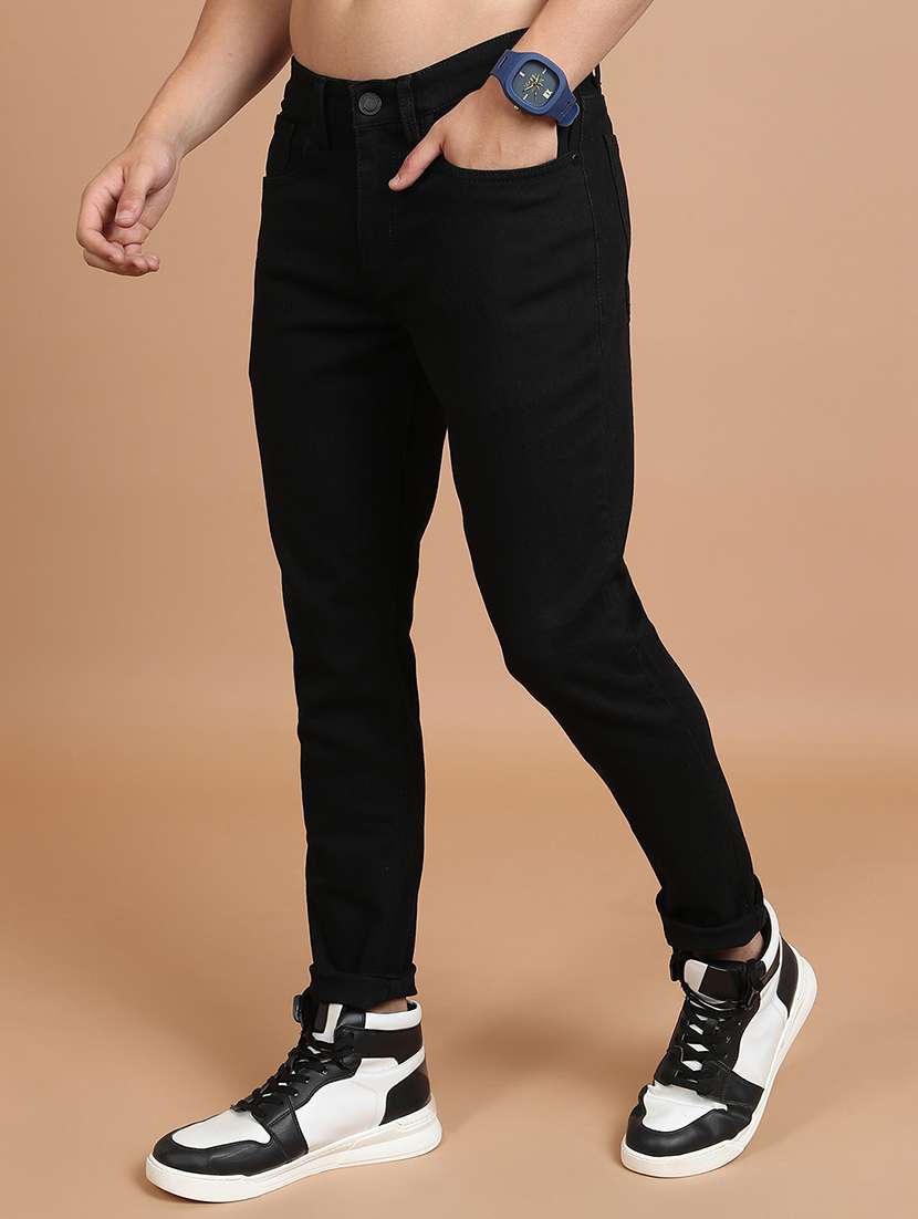 men black cotton jean - 22462926 -  Standard Image - 3