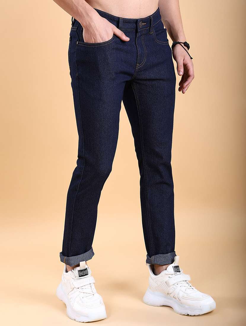 men blue cotton jean - 22462934 -  Standard Image - 3