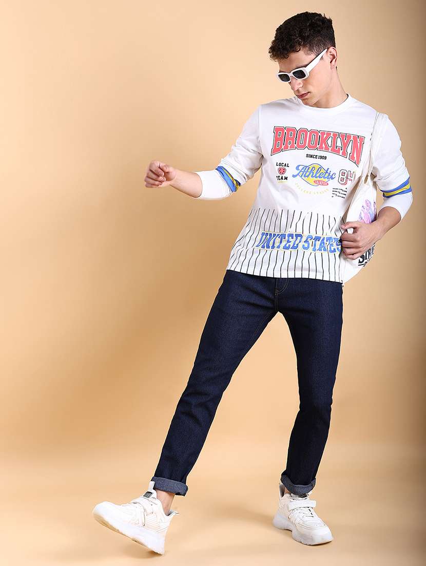 men blue cotton jean - 22462934 -  Standard Image - 5