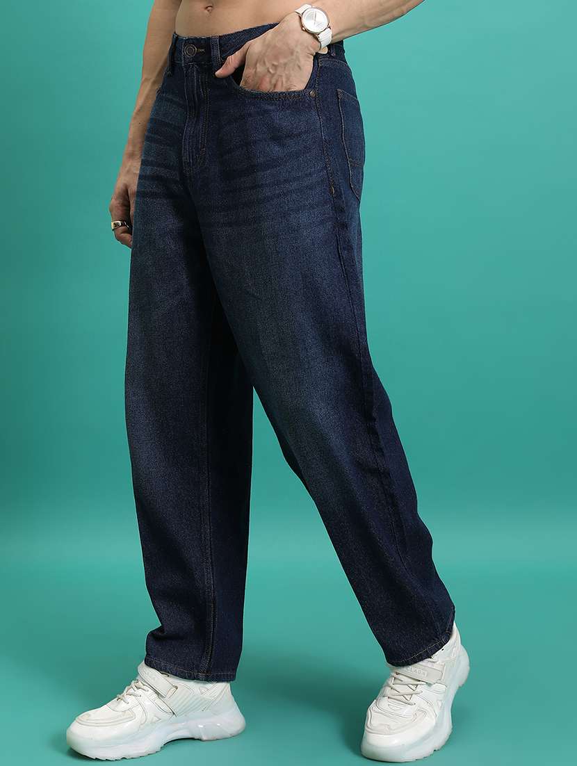 men blue cotton jean - 22462942 -  Standard Image - 3