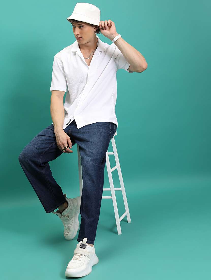 men blue cotton jean - 22462942 -  Standard Image - 5
