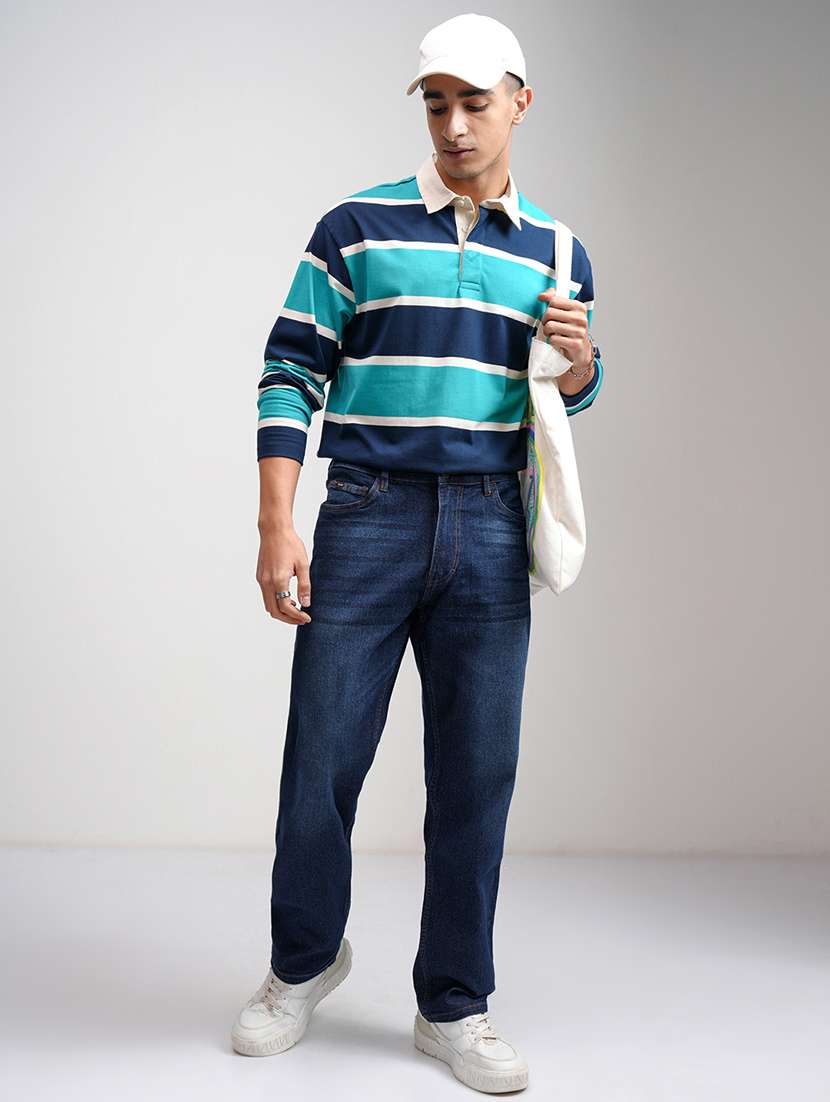 men blue cotton jean - 22462945 -  Standard Image - 5