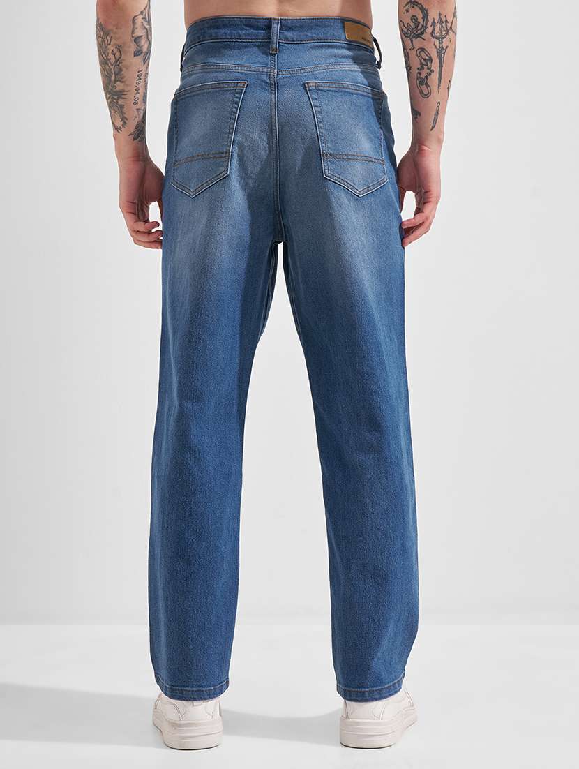 men blue cotton jean - 22462957 -  Standard Image - 3