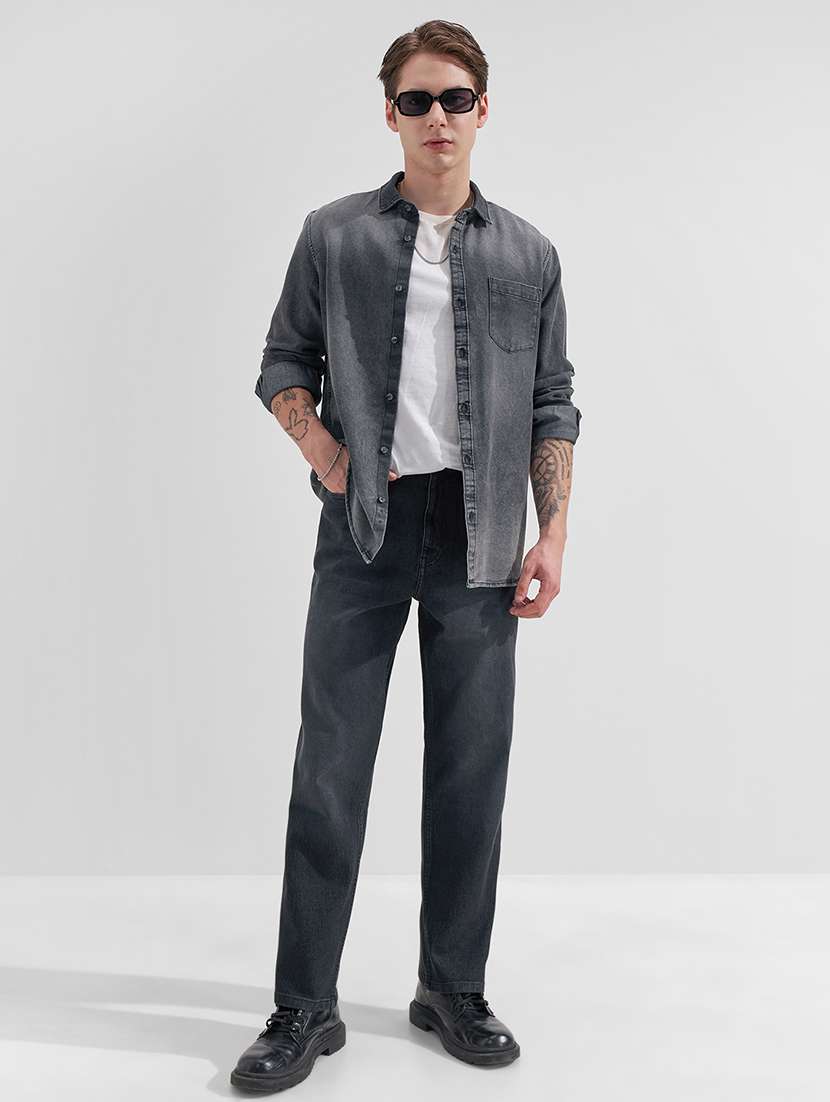 men black cotton jean - 22462962 -  Standard Image - 5