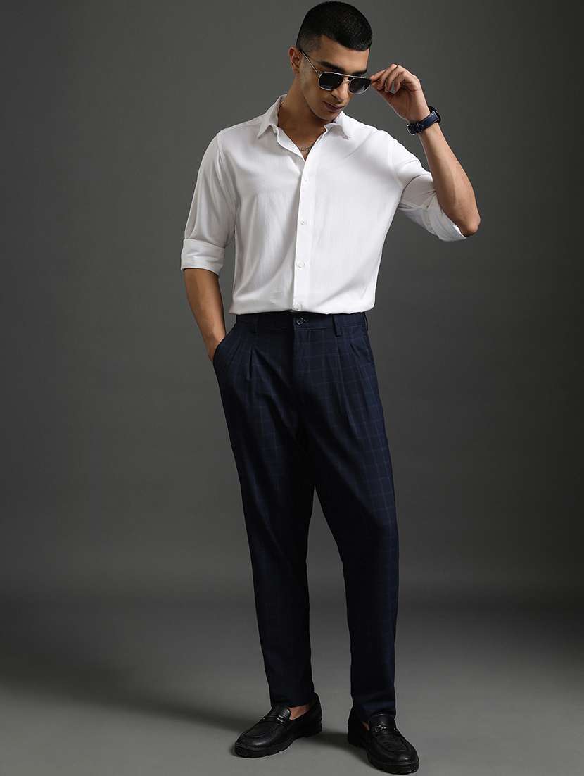 men solid long sleeve regular fit casual shirt - 22462971 -  Standard Image - 5