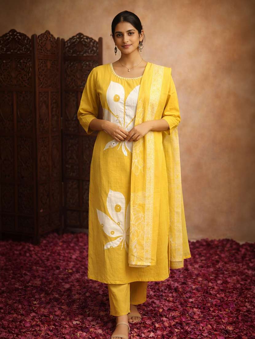 women olive cotton straight ethnic dress