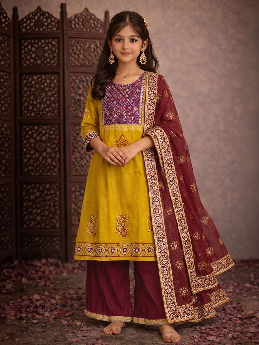 girl cotton straight kurti