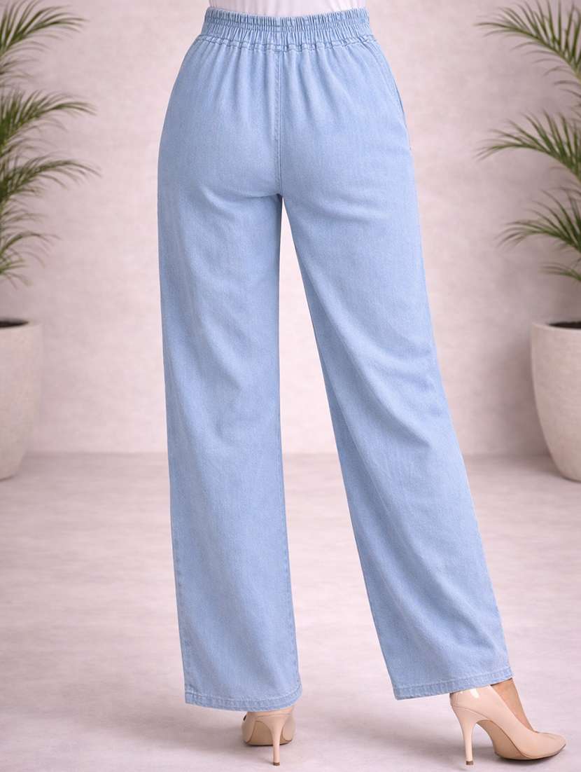 women light blue denim jean - 22463388 -  Standard Image - 3