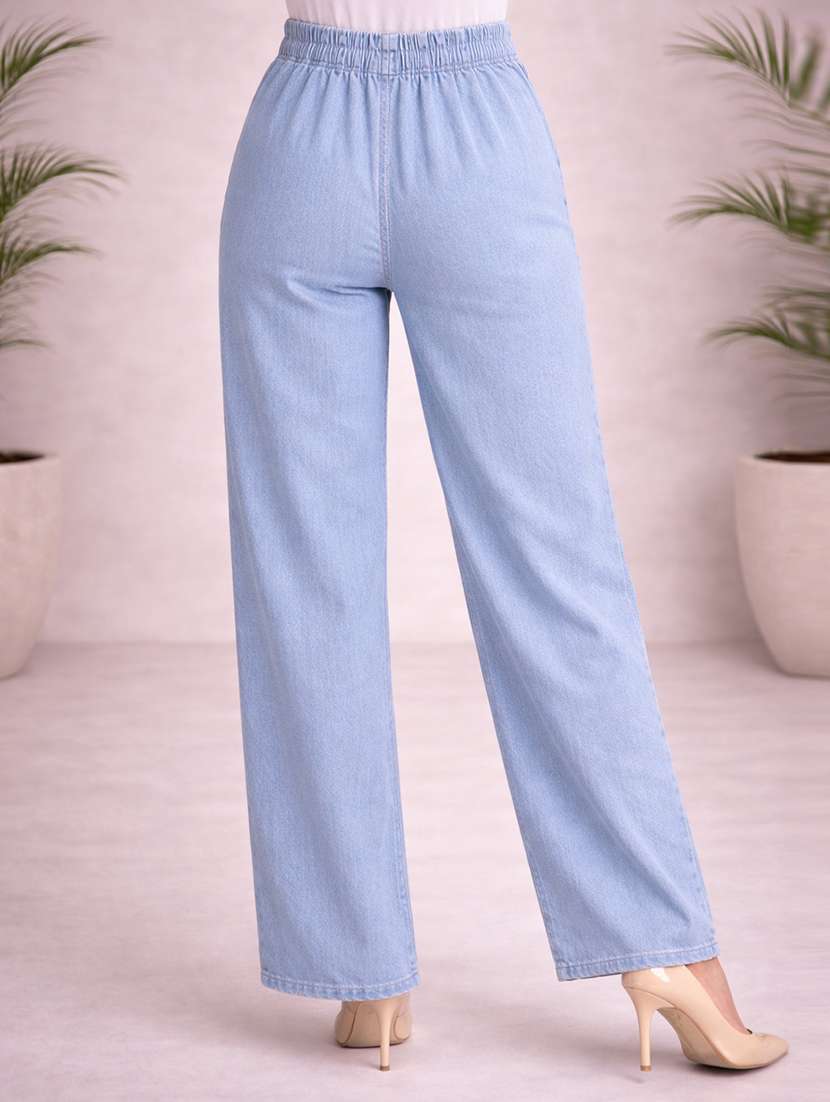 women light blue denim jean - 22463390 -  Standard Image - 3