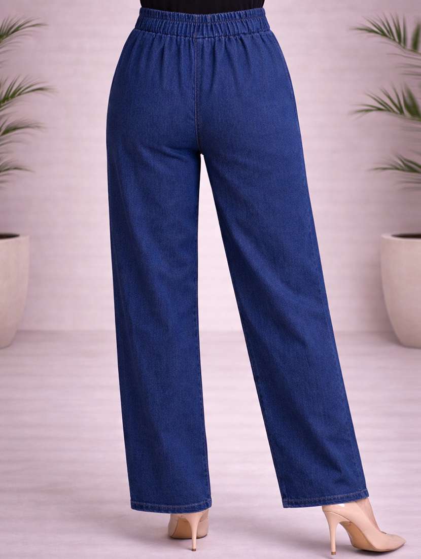women navy blue denim jean - 22463395 -  Standard Image - 3