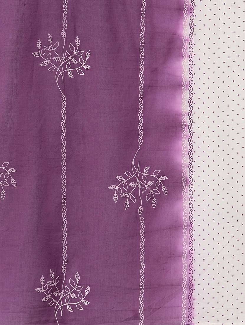 women purple  floral kurta dupatta set - 22463503 -  Standard Image - 5