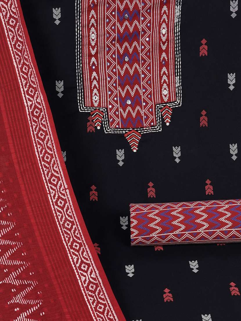 women printed unstitched suit set - 22463532 -  Standard Image - 3