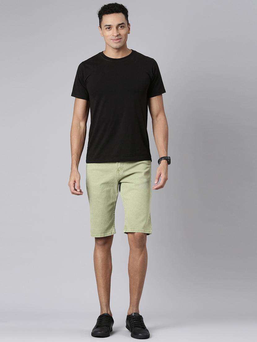 men maroon denim cargo short - 22463564 -  Standard Image - 5