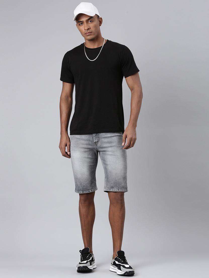 men yellow denim s short - 22463566 -  Standard Image - 5