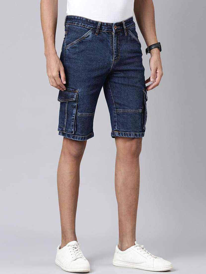 men denim cargo short - 22463568 -  Standard Image - 3