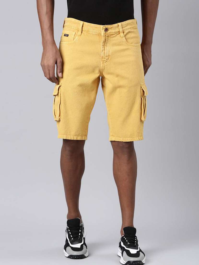 men grey denim s short
