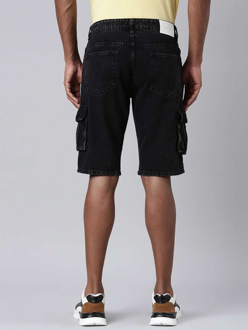 men blue denim cargo short - 22463575 -  Standard Image - 3