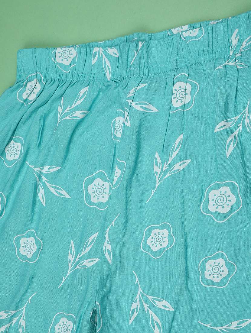 girls printed mid rise casual trouser - 22464067 -  Standard Image - 3