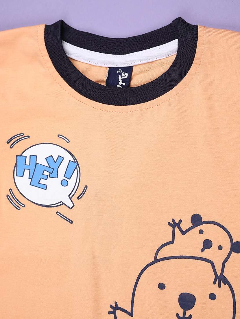 Kids Printed Short Sleeves T-shirt And Shorts Set - 22464185 -  Standard Image - 3