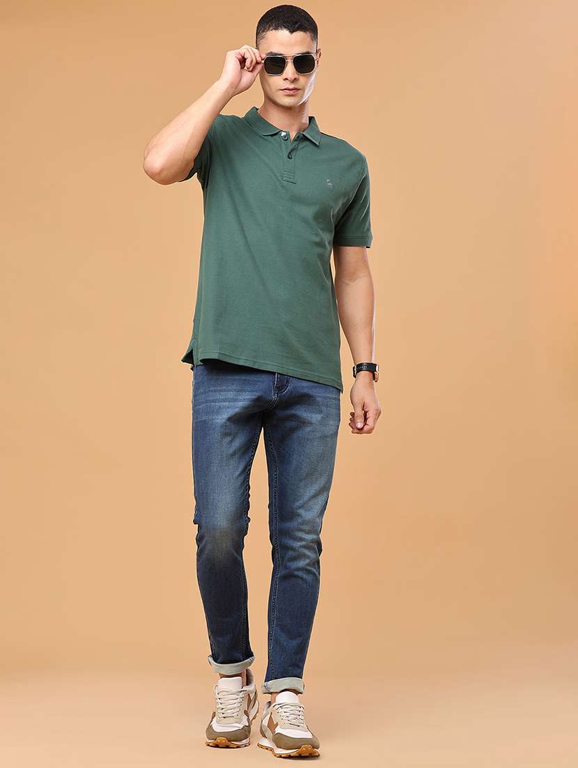 men solid short sleeve regular fit polo t-shirt - 22464499 -  Standard Image - 5