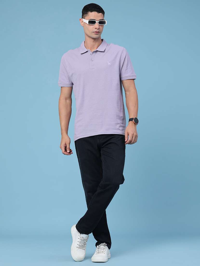 men solid short sleeve regular fit polo t-shirt - 22464501 -  Standard Image - 5
