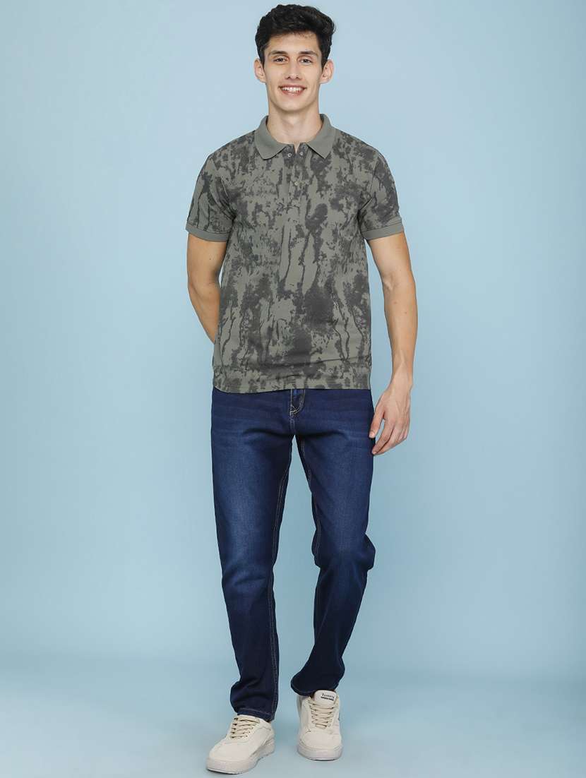 men printed short sleeve regular fit polo t-shirt - 22464596 -  Standard Image - 5