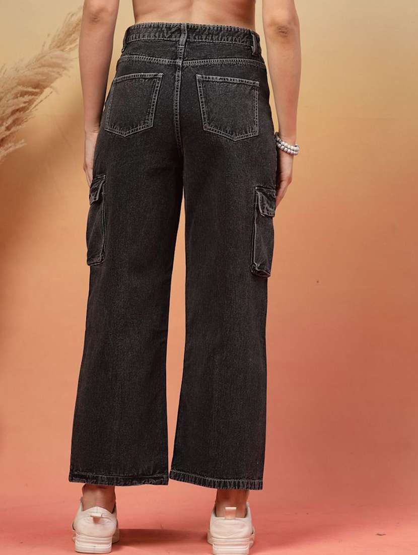 women grey denim jeans - 22464775 -  Standard Image - 3
