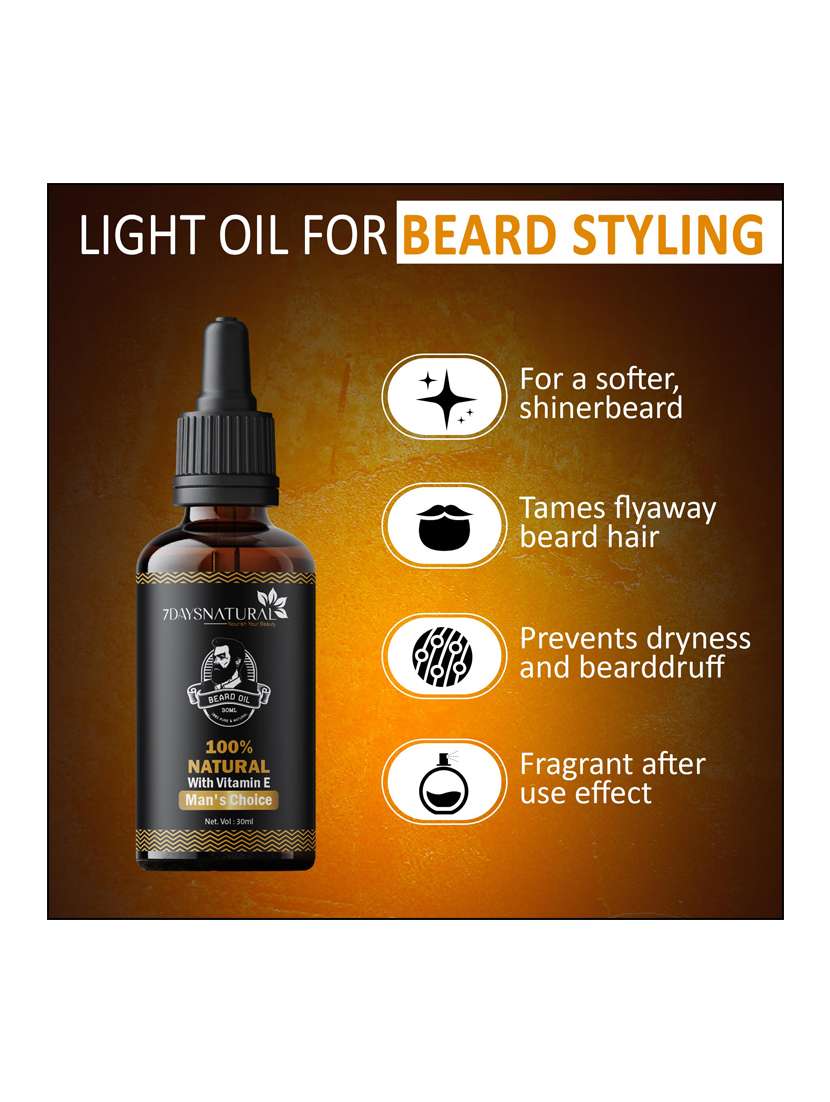 7 days beard oil for thicker & longer beard 30ml - 22464776 -  Standard Image - 3
