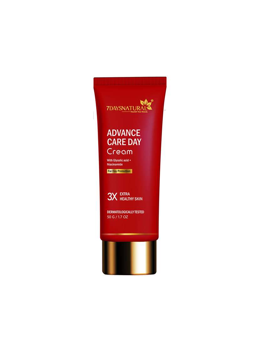 7daysnatural advance day cream with kojic acid & arbutin for pigmentation and dark spots spf protection 50g