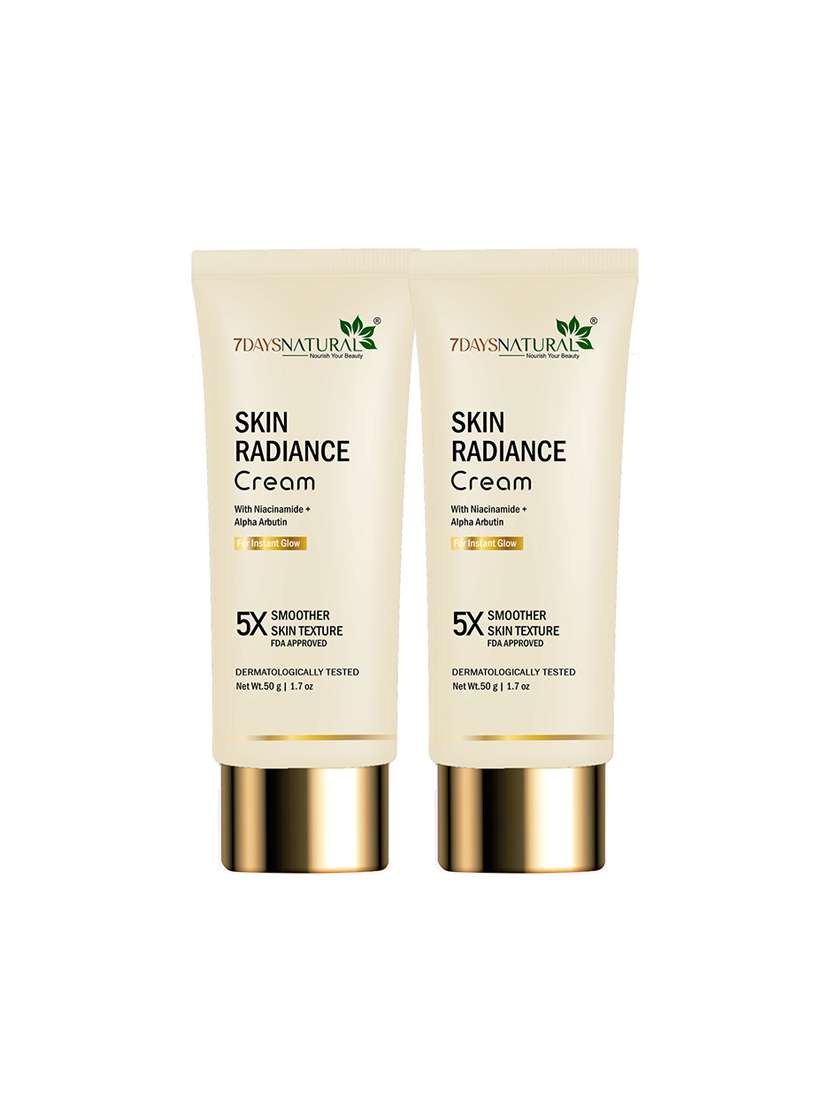 7daysnatural glow skin radiance face cream with vitamin c for dull skin 50g