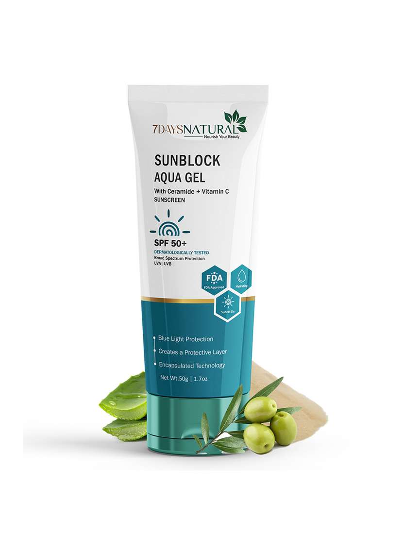 7daysnatural sunblock aqua gel cream for men and women 50g