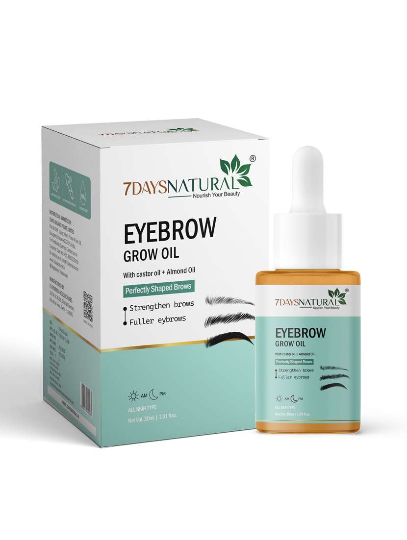 7daysnaturaleyebrow growth oil for women for fuller & thicker brows-30 ml