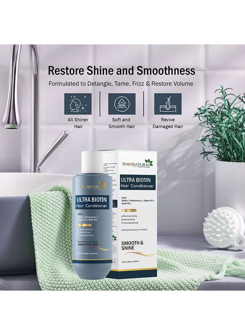 women solid nude 7daysnaturalultra biotin hair conditioner for women & men - 250ml - 22464838 -  Standard Image - 3