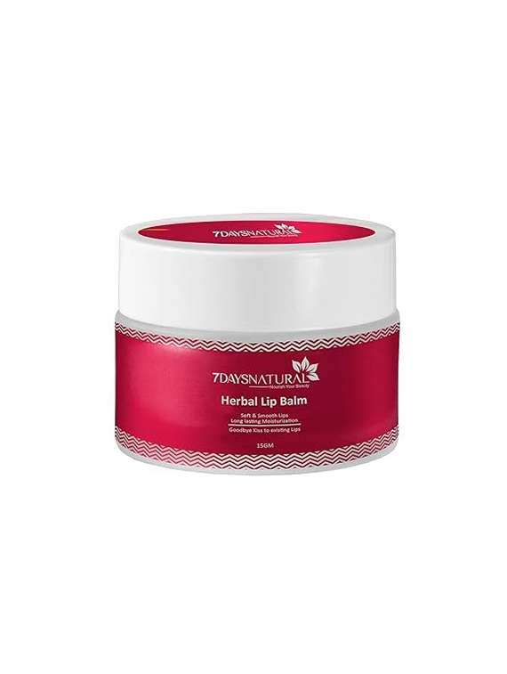 7daysnatural brightening lip balm for men 15 gm(pack of 1) pink