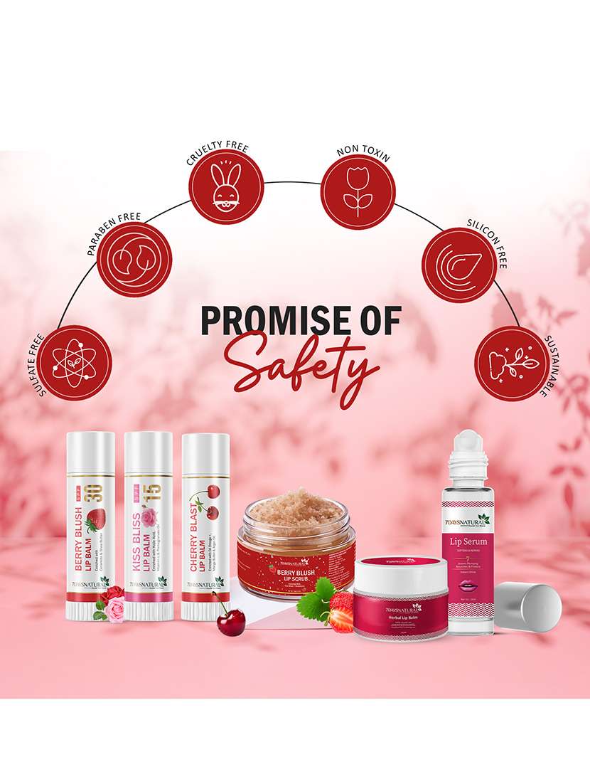 7daysnatural berry blush lip scrub for smokers - reduces dark pigmentation & revitalizes lips 15gm - 22464851 -  Standard Image - 3