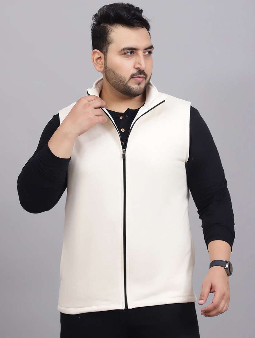 men cotton blend casual jacket