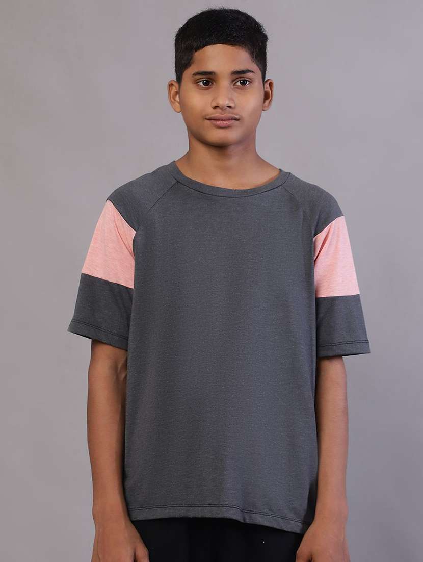 boys grey cotton t-shirt