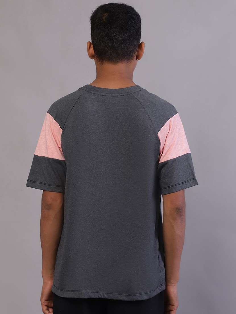 Boys Grey Cotton T-shirt - 22464962 -  Standard Image - 3