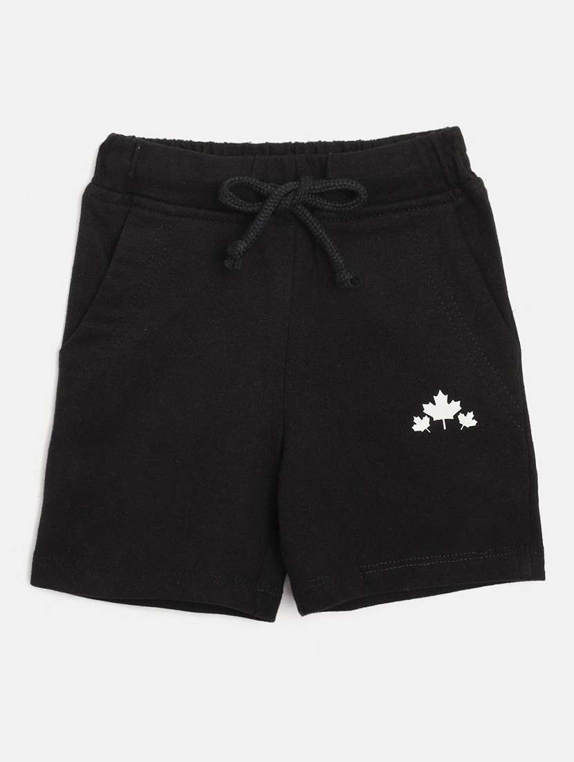 girl black cotton shorts shorts and three-fourth