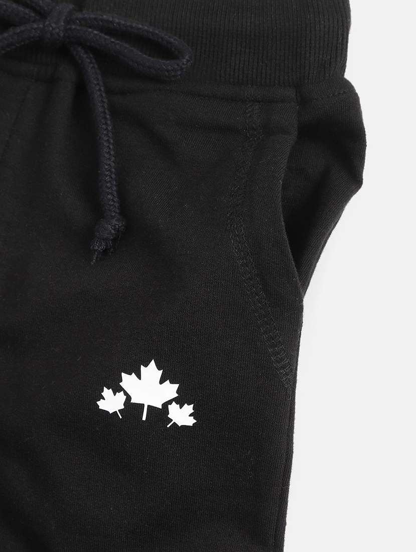 girl black cotton plain jogger - 22465045 -  Standard Image - 3