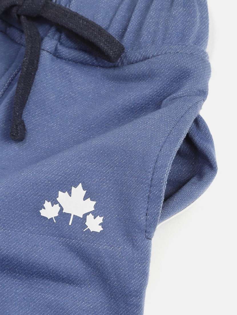 Girl Blue Cotton Plain Jogger - 22465050 -  Standard Image - 3