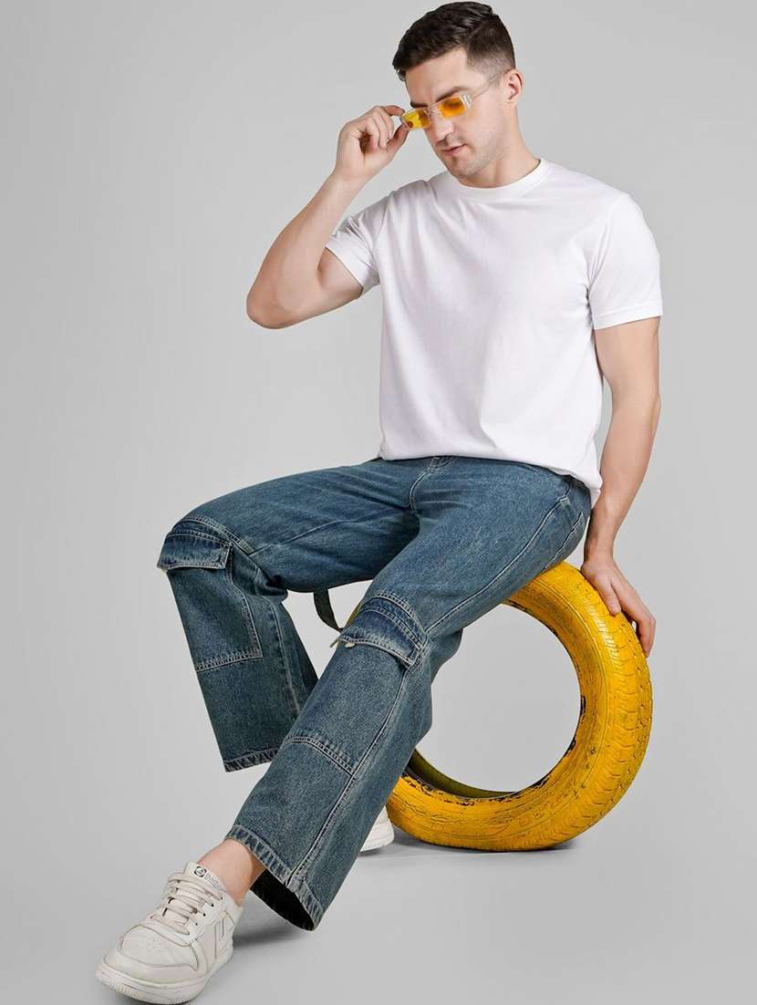 men blue denim jean - 22465070 -  Standard Image - 5