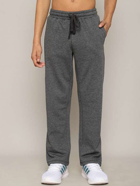 boys solid grey cotton track wear