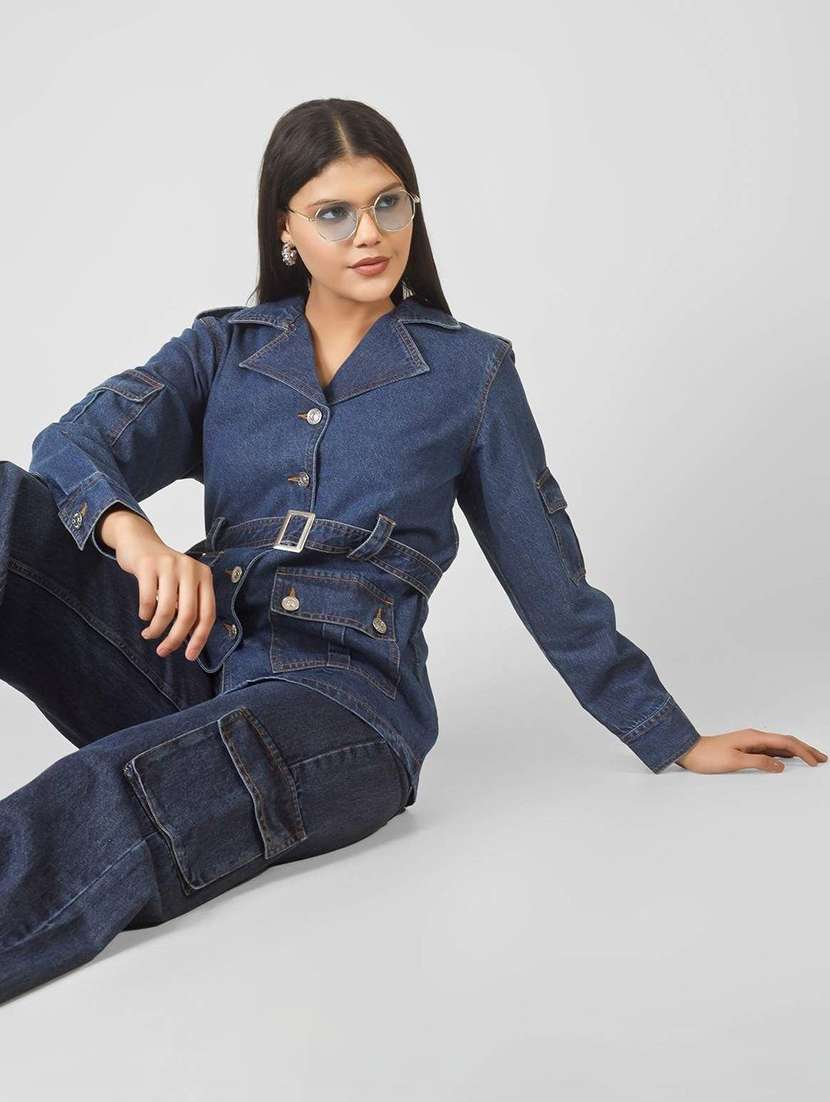 women blue denim denim jacket - 22465160 -  Standard Image - 5