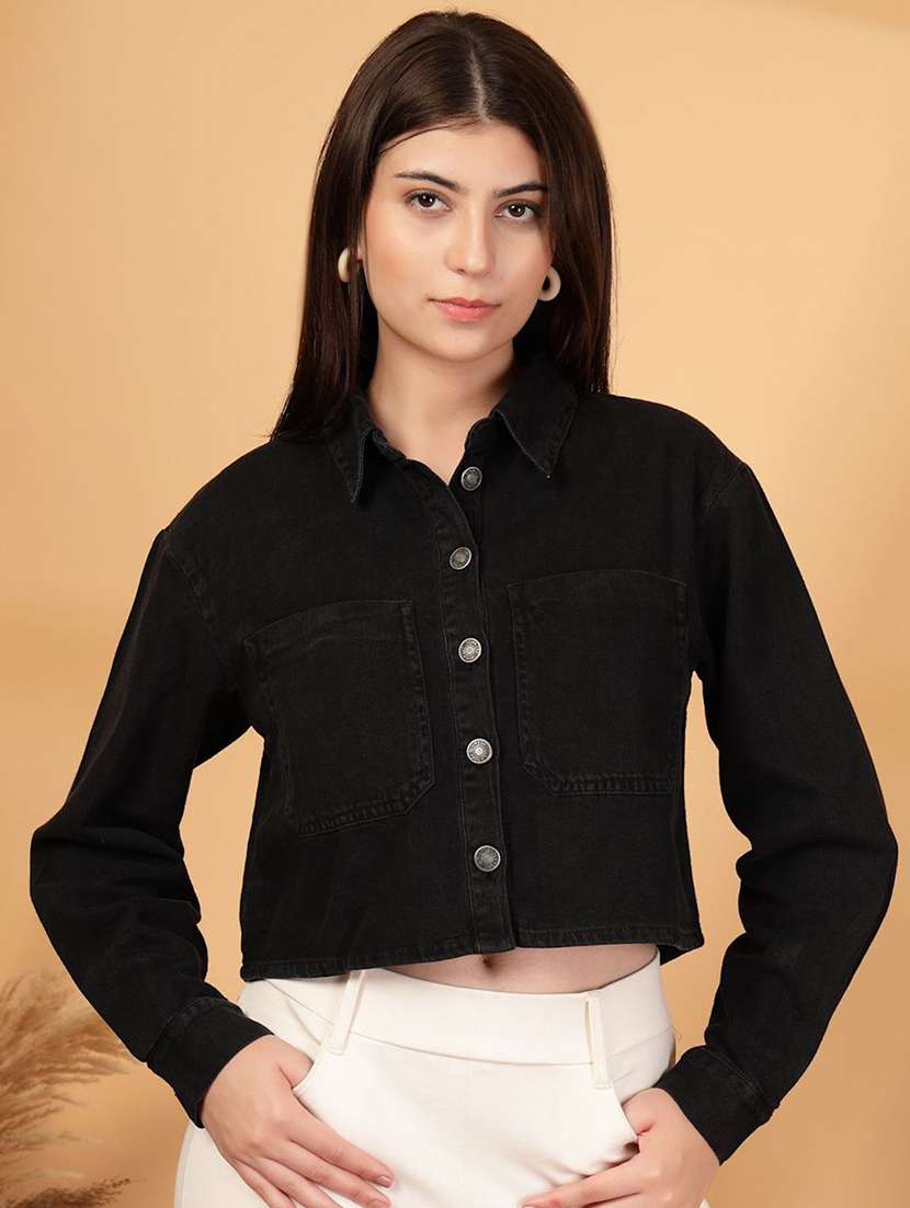 women black denim jacket