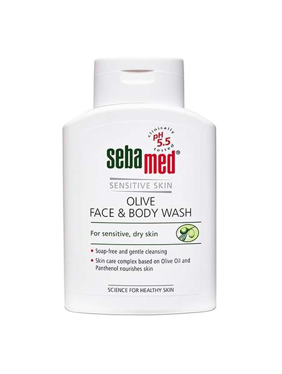 sebamed olive face & body wash