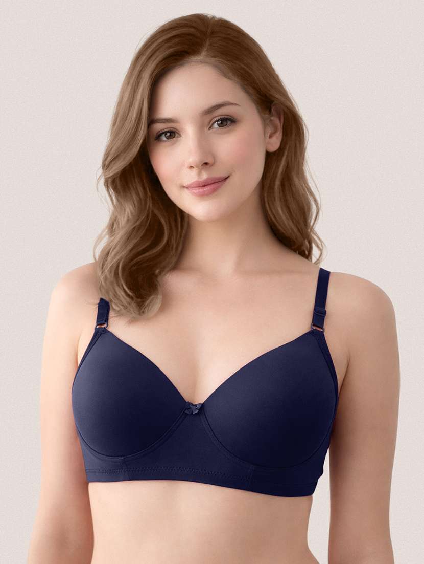 women pack of 2 solid lightly padded regular bra - 22465172 -  Standard Image - 3
