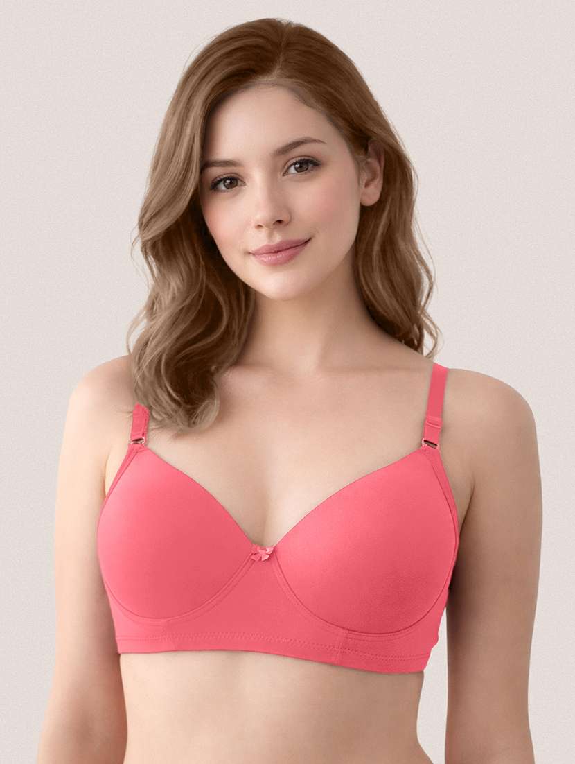women pack of 2 solid lightly padded regular bra - 22465180 -  Standard Image - 3