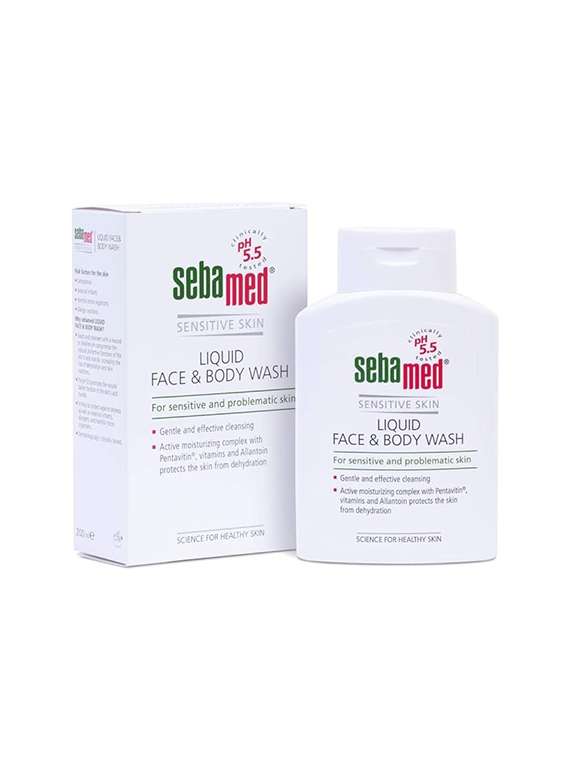 sebamed liquid face & body wash